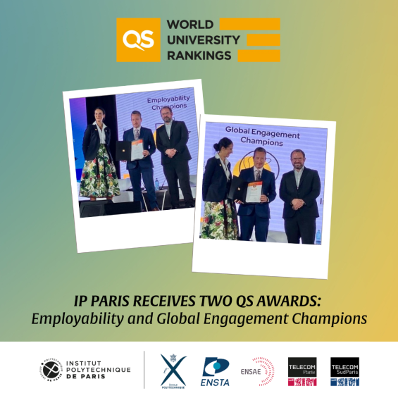 IP Paris reçoit deux prix QS : Employability et Global Engagement Champions